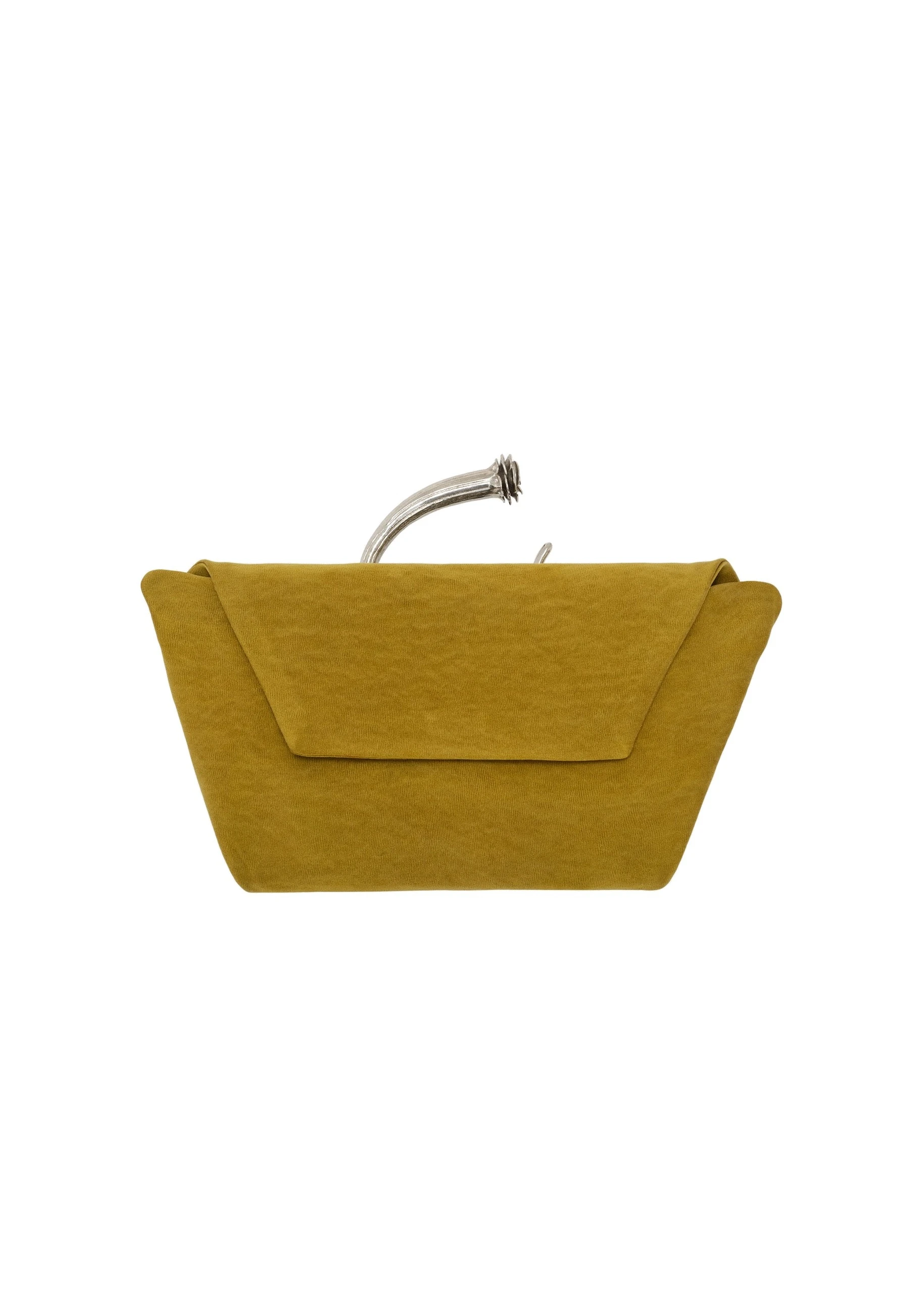 Magda Butrym Bracelet bag in green satin | Coveti Magda Butrym Bracelet bag in green satin