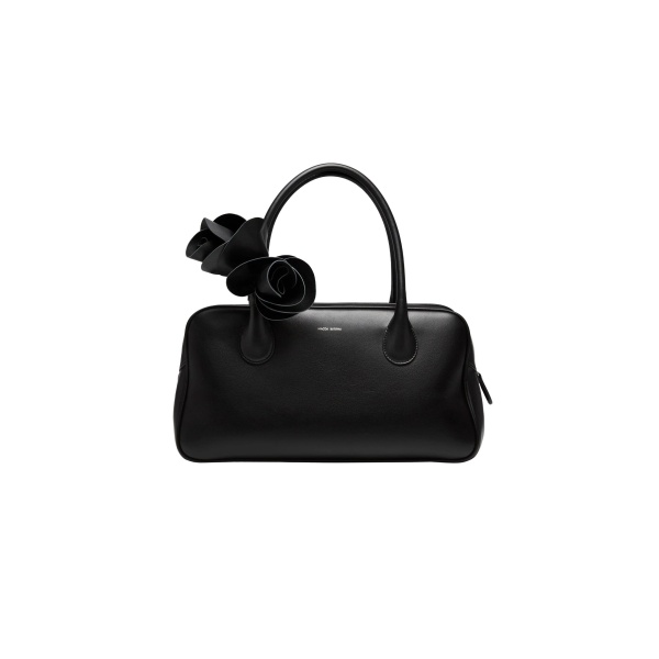Magda Butrym Brigitte bag in black leather and silver