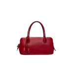 Magda Butrym Brigitte in red leather with flower charm