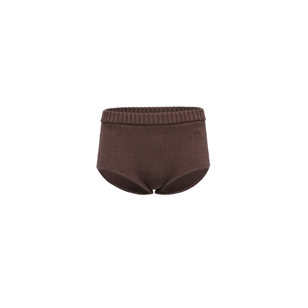 Magda Butrym Cotton knit shorts in brown