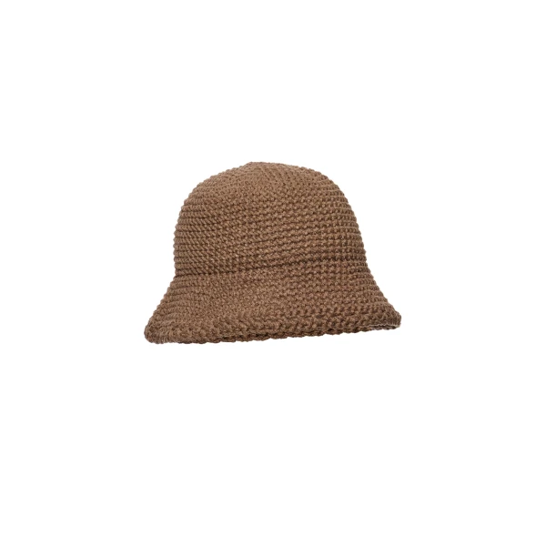 Crochet bucket hat in brown - Image 2