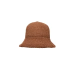 Magda Butrym Crochet bucket hat in camel