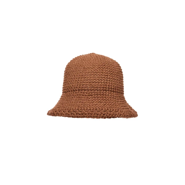 Magda Butrym Crochet bucket hat in camel