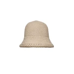 Magda Butrym Crochet bucket hat in light beige