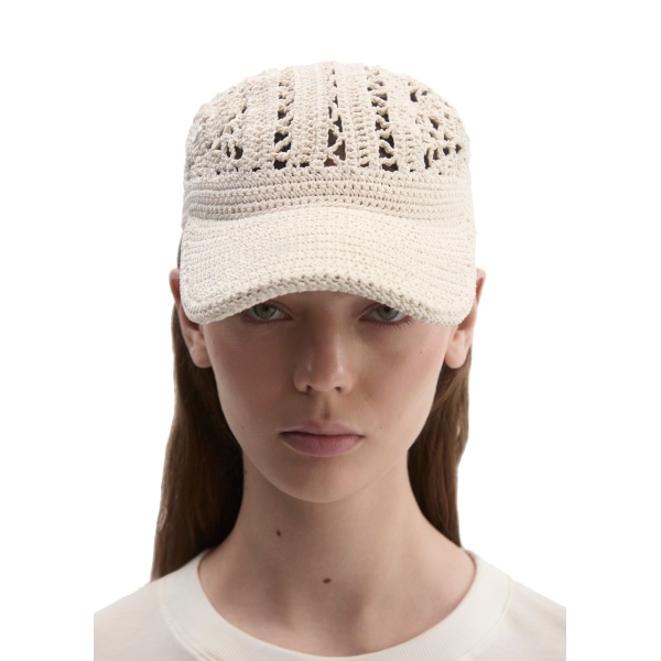 Magda Butrym Crochet cap in cream