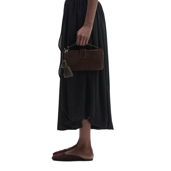 Crochet flat mules in brown - Image 4