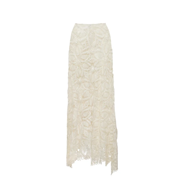 Magda Butrym Crochet maxi skirt in cream