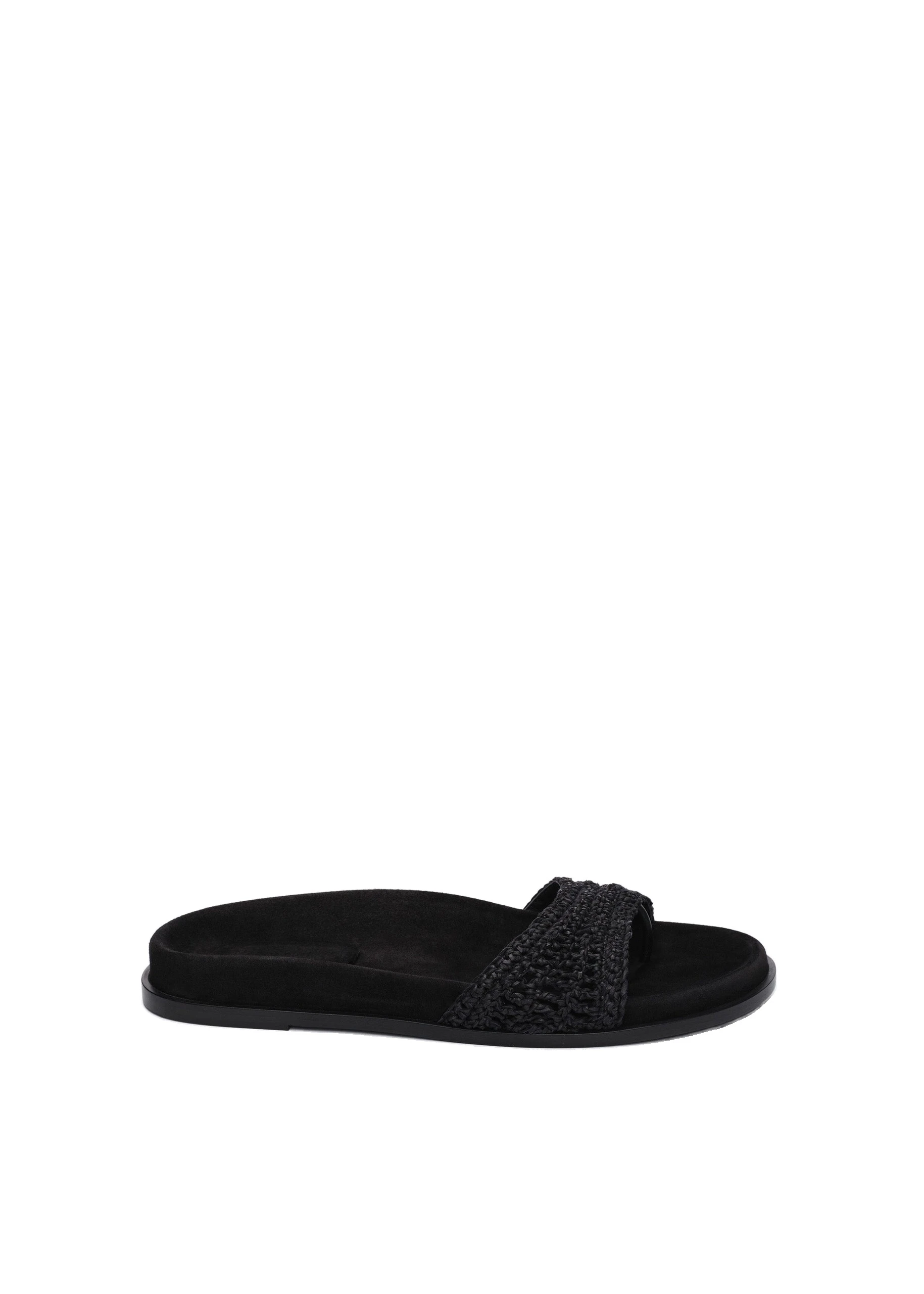 Magda Butrym Crochet strap sandals in black | Coveti Magda Butrym Crochet strap sandals in black