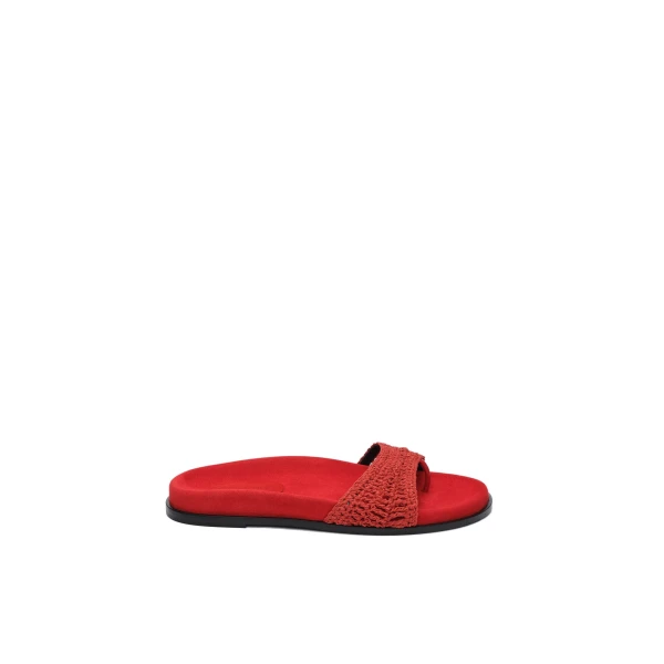 Magda Butrym Crochet strap sandals in red