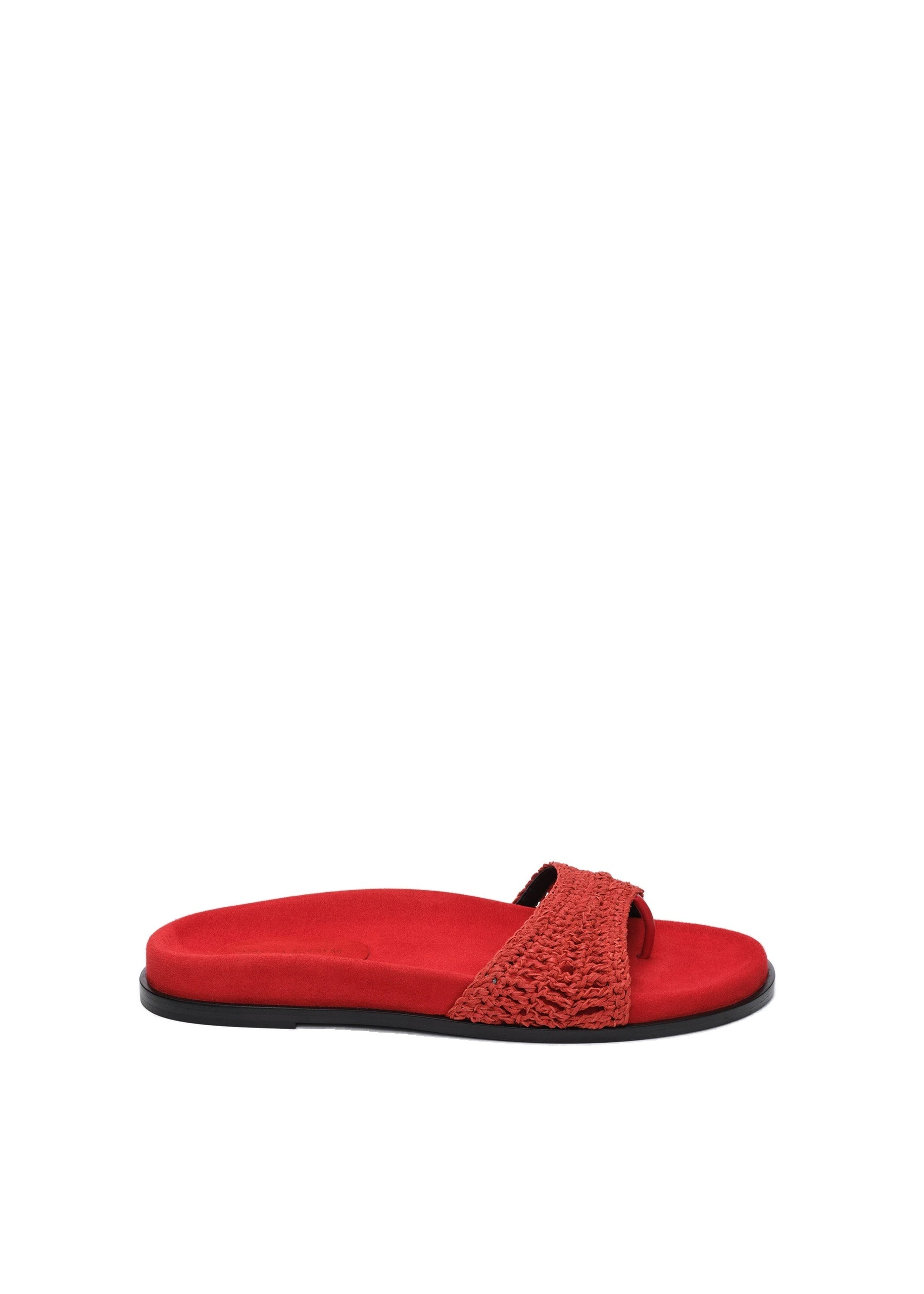 Magda Butrym Crochet strap sandals in red | Coveti Magda Butrym Crochet strap sandals in red