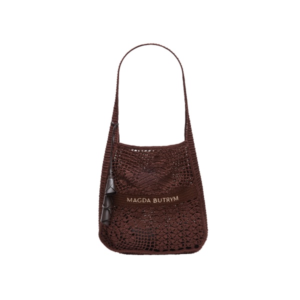 Magda Butrym Crochet tote bag in brown