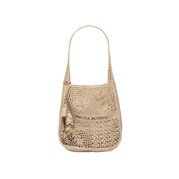 Magda Butrym Crochet tote bag in nude