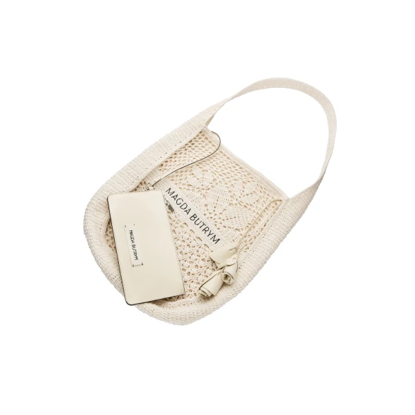 Crochet tote in cream - Image 2