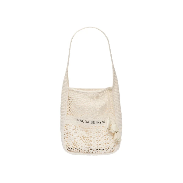 Magda Butrym Crochet tote in cream