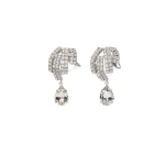 Magda Butrym Crystal cascade drop earrings in silver