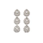Magda Butrym Crystal cluster drop earrings in silver