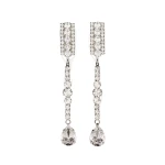 Magda Butrym Crystal drop earrings in silver