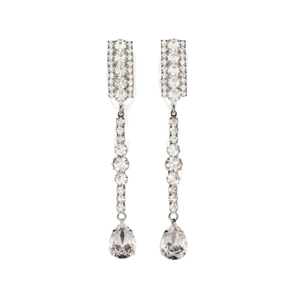 Magda Butrym Crystal drop earrings in silver