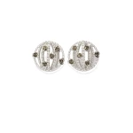 Magda Butrym Crystal rose earrings in silver