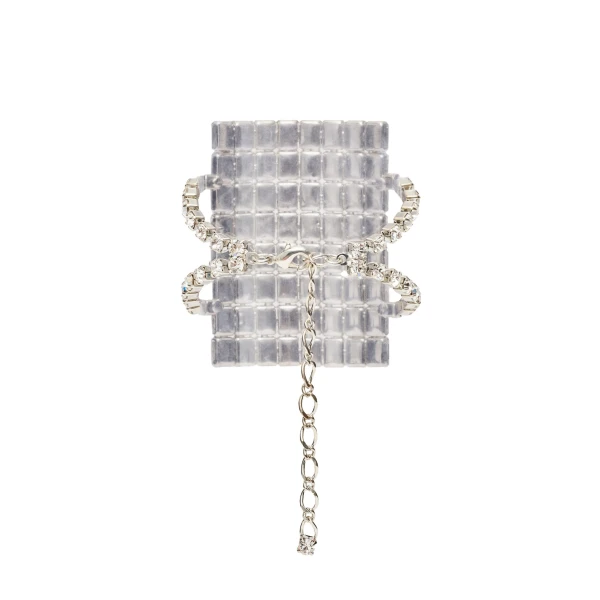 Cuff bracelet with silver crystals - Image 2
