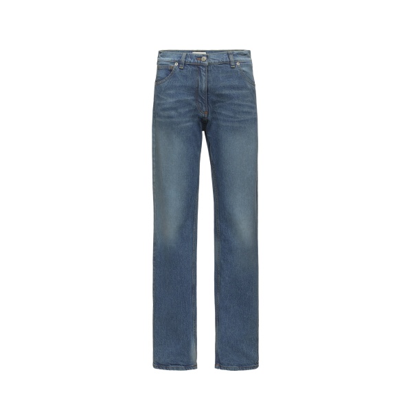 Magda Butrym Denim mid-waist straight-leg jeans in blue