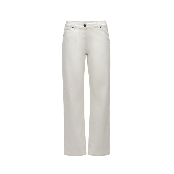 Magda Butrym Denim mid-waist straight-leg jeans in cream