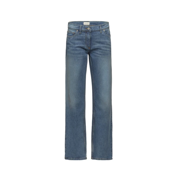 Denim straight-leg jeans in blue