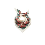 Magda Butrym Folk floral print scarf in cream