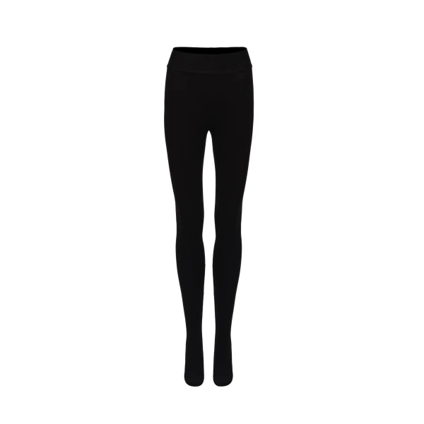 Magda Butrym Footed cotton leggings in black