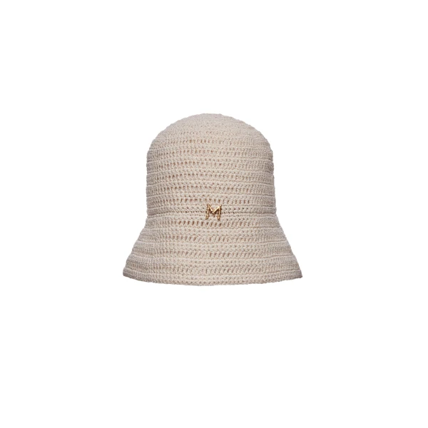 Handmade crochet bucket hat in cream - Image 2