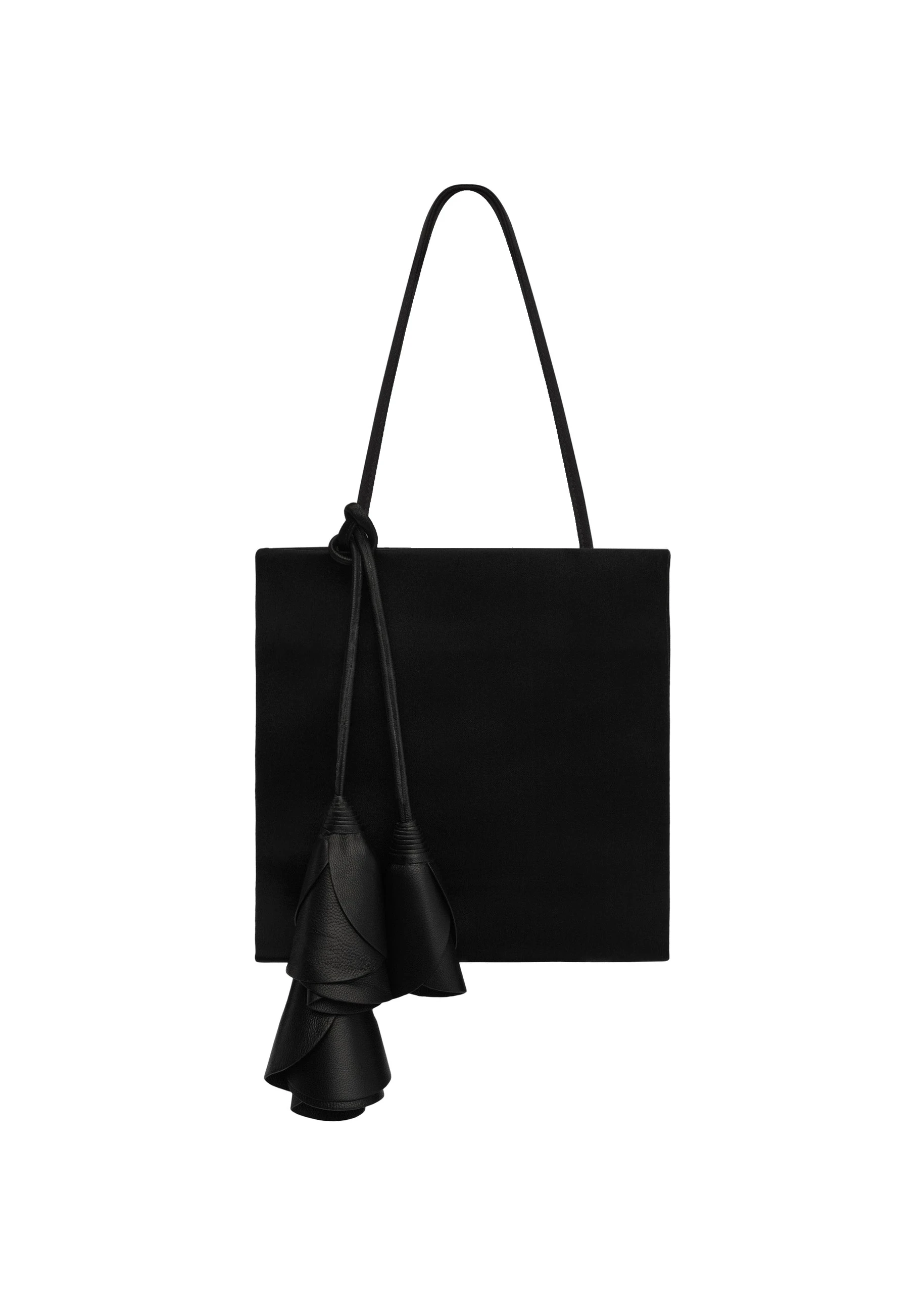 Magda Butrym Julia bag in black satin | Buy Designer Bags at Coveti Magda Butrym Julia bag in black satin