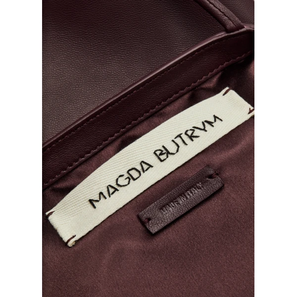 Julia bag in burgundy leather - Image 5