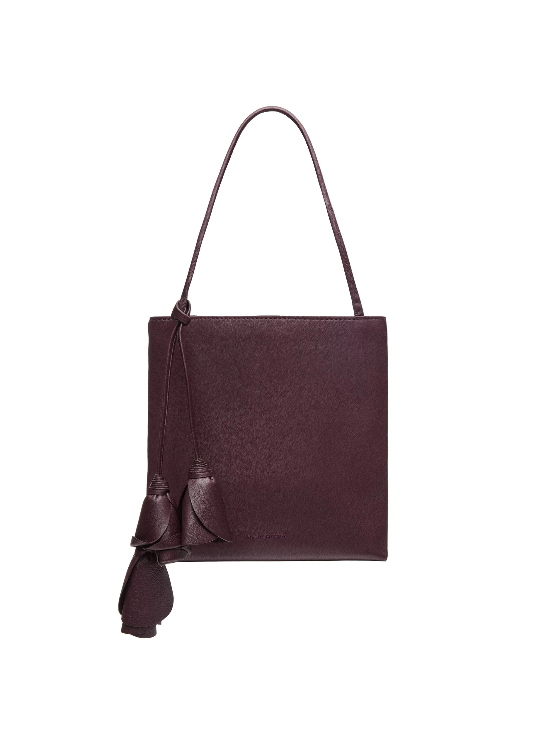 Magda Butrym Julia bag in burgundy leather | Coveti Magda Butrym Julia bag in burgundy leather
