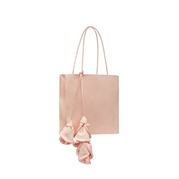 Julia bag in pink satin - Image 2