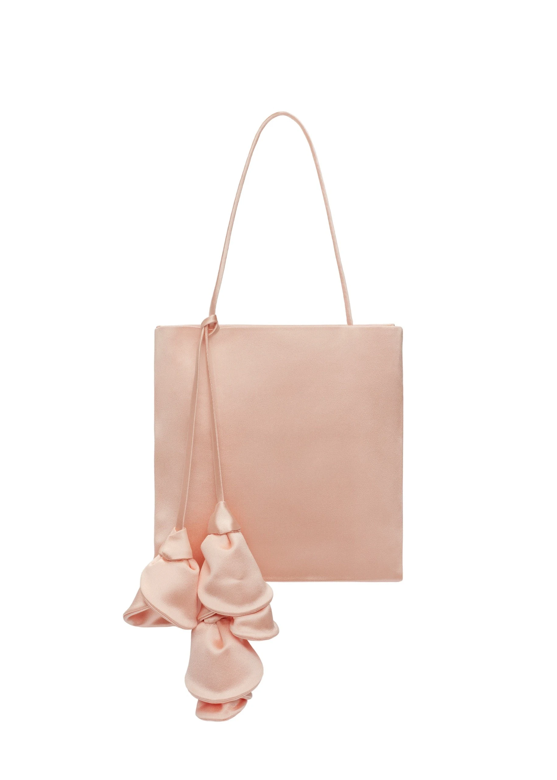 Magda Butrym Julia bag in pink satin | Buy Designer Bags at Coveti Magda Butrym Julia bag in pink satin