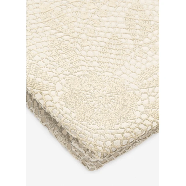 Julia crochet bag in cream satin - Image 3