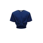 Magda Butrym Knotted t-shirt in navy