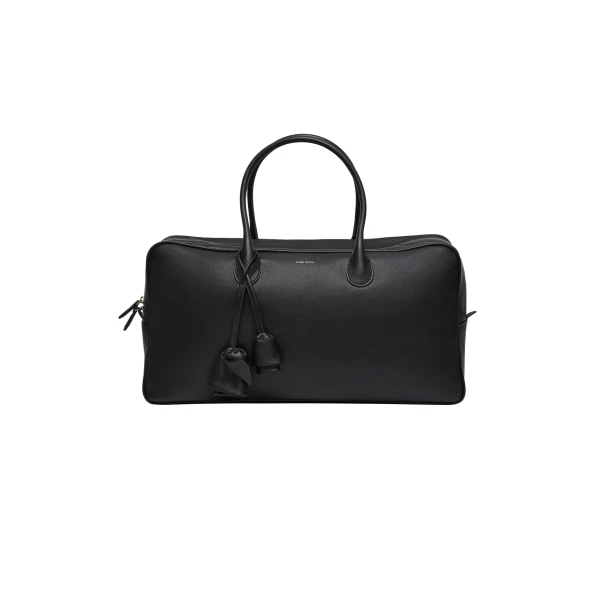 Large Brigitte bag in black leather