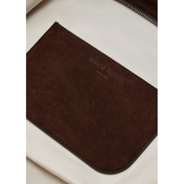 Large Brigitte bag in brown suede - Image 4
