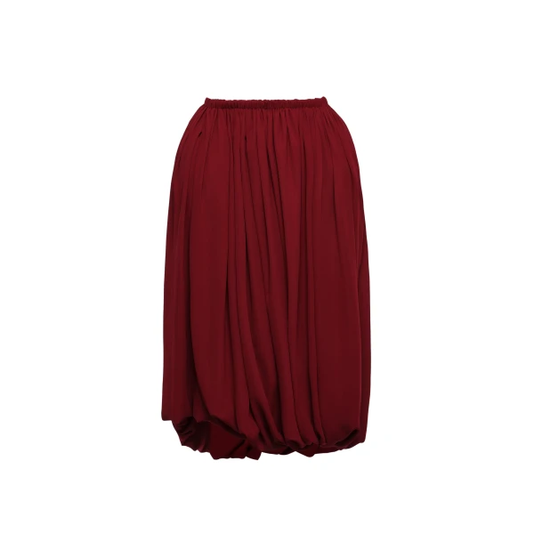 Magda Butrym Layered balloon skirt in burgundy