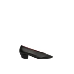 Magda Butrym Leather ballerina heels in black