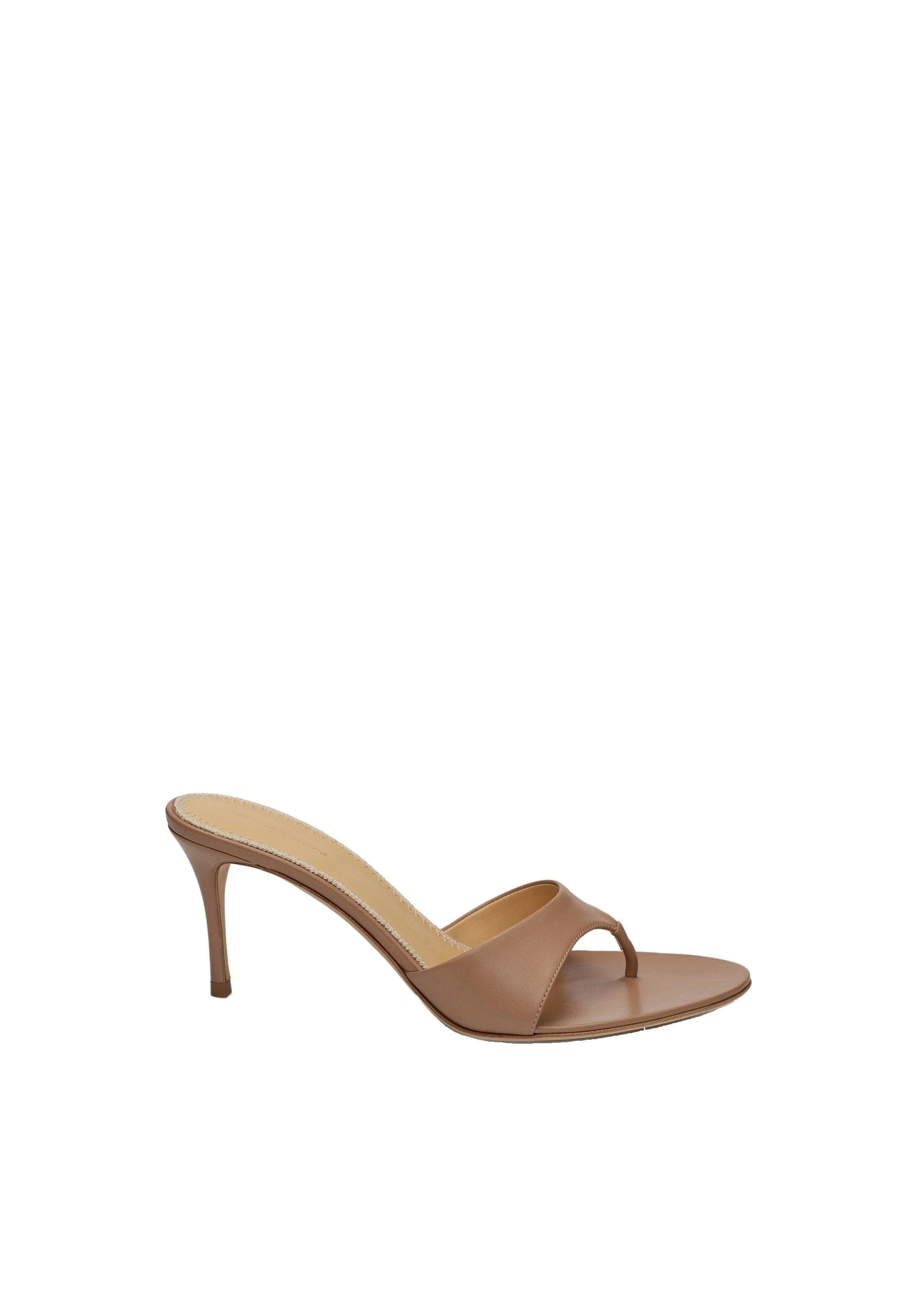 Magda Butrym Leather thong sandals in nude | Coveti Magda Butrym Leather thong sandals in nude