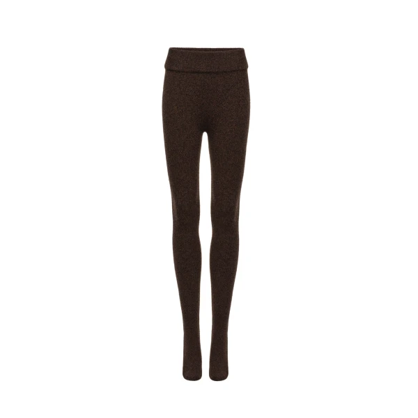 Legging tights in dark brown