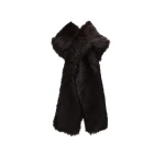 Magda Butrym Long fur scarf in dark brown