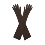 Magda Butrym Long wool gloves in dark brown