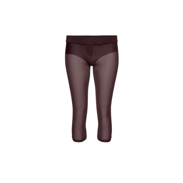 Magda Butrym Low-rise capri pants in burgundy