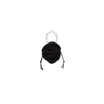 Magda Butrym Magda bag pearl strap in black crochet