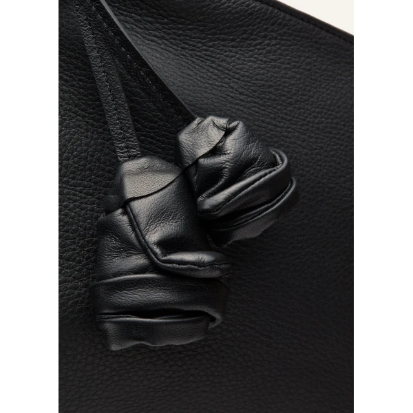 Maya bag in black leather - Image 4