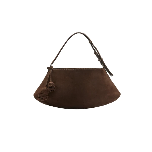 Magda Butrym Maya bag in brown suede