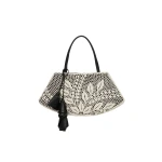 Magda Butrym Maya crochet bag in black leather